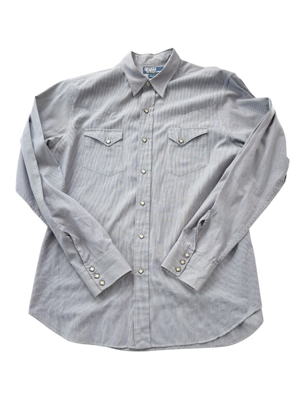 Polo Ralph Lauren Vintage
Western Pearl diamond shape Snap striped Shirt | L - Picture 8 of 15